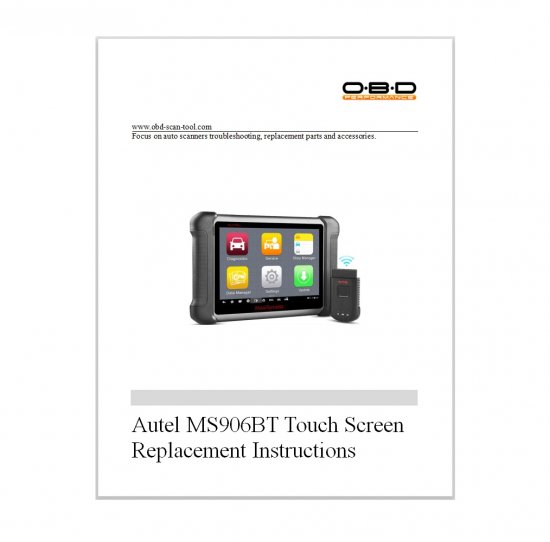 Autel MS906BT Touch Screen Digitizer Front Housing ReplacementAutel